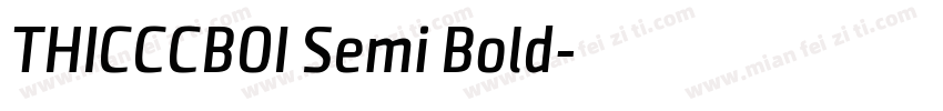 THICCCBOI Semi Bold字体转换